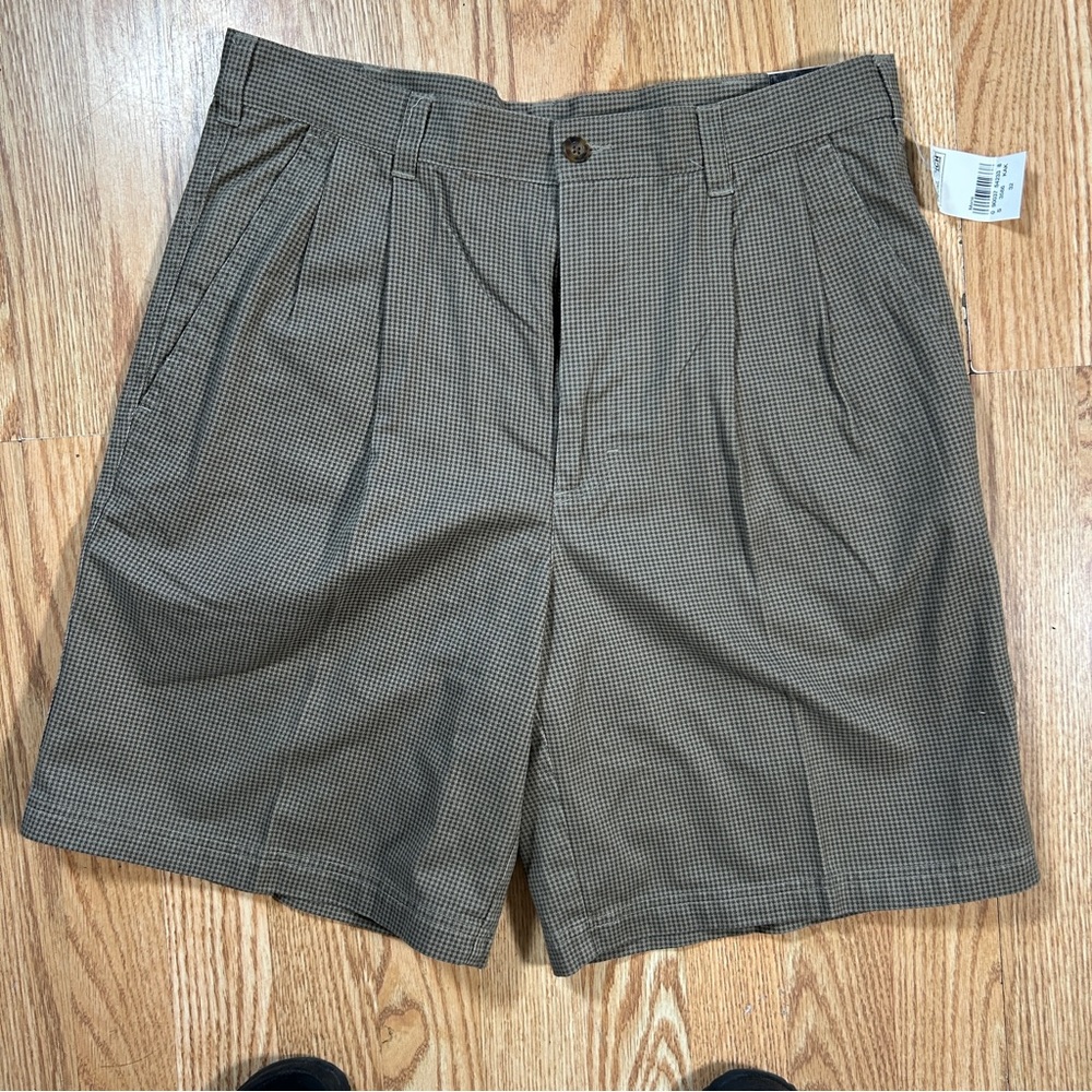 Woolrich Men's Tan Checkered Shorts